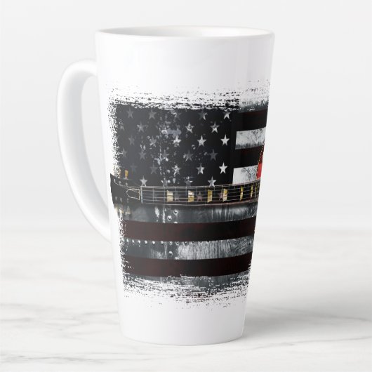 RETRO ROCK Electric Guitar American Flag L Latte Mok (Linkerhoek)
