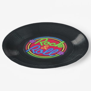 Retro Rock- en Rollpapier, Borden Papieren Bordje