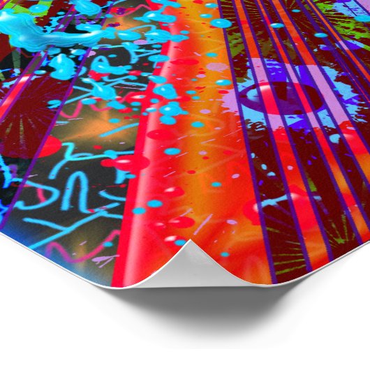 RETRO ROCK GUITARS AND SKULLS POSTER (Hoek)