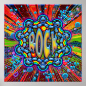 RETRO ROCK GUITARS AND SKULLS POSTER (Voorkant)