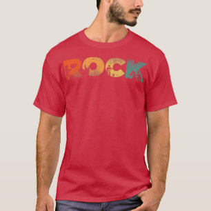 Retro Rock N Roll Guitar Player Band Music T-shirt