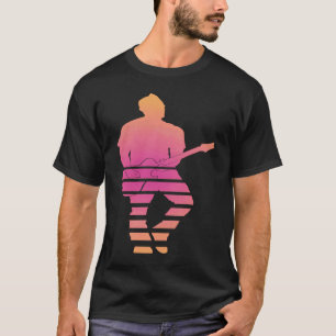 Retro Rock & Roll Music en Guitar Lover T-shirt