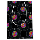 Retro Rock & Roll Vinyl Gift Bag Medium Cadeauzakje (Voorkant)