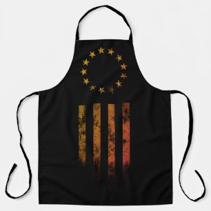 Retro Rock Sunset Grill 13 Star Amerikaanse Vlag Schort