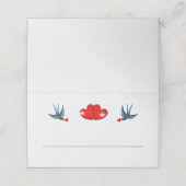 Retro Rockabilly Hearts Wedding (Buitenkant ongevouwen)