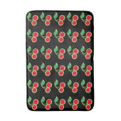 Retro Rockabilly Red Cherry Badkamer Badmat Rug (Voorkant Verticaal)