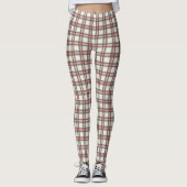 Retro Rockabilly White Leggings Pants (Voorkant)