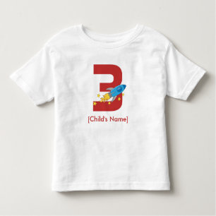 Retro Rocket Birthday Kinder Shirts
