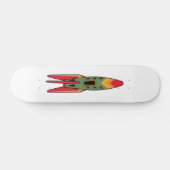 Retro Rocket - Kleur Skateboard (Horizontaal)