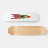 Retro Rocket - Kleur Skateboard (Horizontaal)