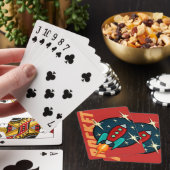 RETRO ROCKET SHIP DECK OF PLAYCARDS SPEELKAARTEN (Insitu)