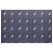 Retro Rocket Ship met Star Pattern Background Stof (Fat Quarter)