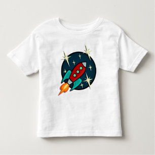 RETRO ROCKET SHIP TODDLER T-SHIRT