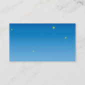 Retro Rocket Ship Visitekaartje (Achterkant)