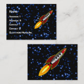 Retro Rocket Visitekaartje (Voorkant / Achterkant)