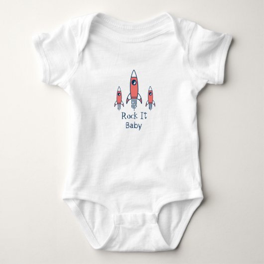 Retro Rocket wit Romper (Voorkant)