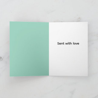 Retro rockin rabbit greeting  kaart