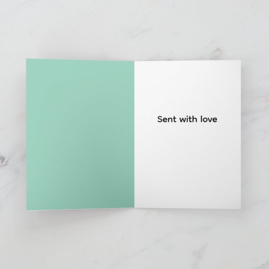 Retro rockin rabbit greeting kaart (Binnen)