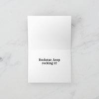 Retro Rockstar Medewerker Hartelijk dank