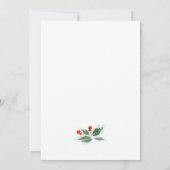 Retro Rode Boerderij Schuur Kerst Open Huis Kaart (Achterkant)