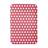Retro Rode Polka Dot Badkamer Vloerkleed Badmat (Voorkant Verticaal)