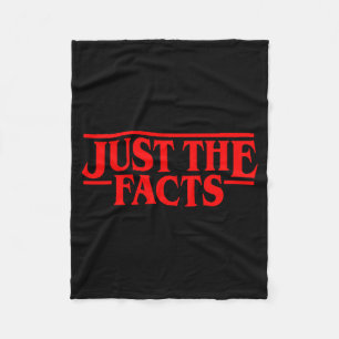 Retro Rode Quote Gewoon Feiten Grappig Basis Eenvo Fleece Deken