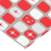 Retro Rode Starbursts Tafelloper (Hoek)