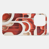 Retro rode telefoonhoes iPhone hoesje (Achterkant horizontaal)