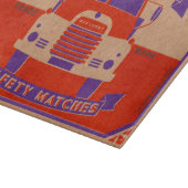 Retro  Rode Vrachtwagen Matchbox glas Snijplank (Hoek)