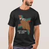 Retro Rodent Capybara kan je niet bevreesd zijn T-shirt (Voorkant)
