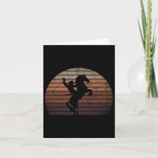 Retro Rodeo Cowboy Western Country Horseback Ridin Kaart