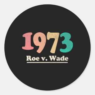 Retro Roe v Wade Roe V Wade Ronde Sticker