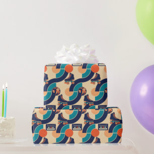 Retro Roller Disco Cadeaupapier