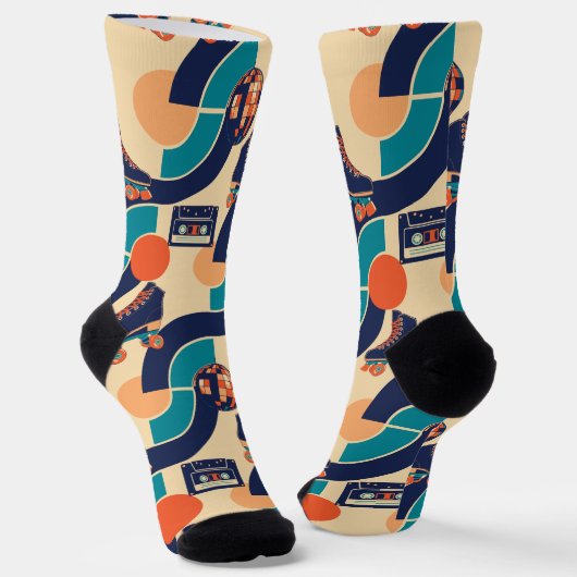Retro Roller Disco Sokken (Gebogen)
