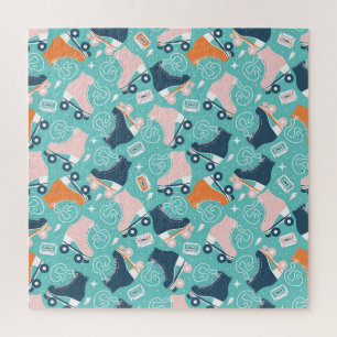 Retro Roller Schaatsen:  Cassette Legpuzzel