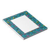 Retro Roller-Schaatsen en -sterren Notitieblok (Schuin)