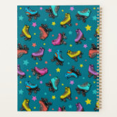 Retro Roller-Schaatsen en -sterren Planner (Achterkant)