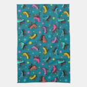 Retro Roller-Schaatsen en -sterren Theedoek (Verticaal)