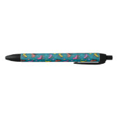 Retro Roller-Schaatsen en -sterren Zwarte Inkt Pen (Bodem)