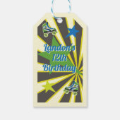 Retro Roller Skate Party 70's  Cadeaulabel (Achterkant)