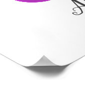 Retro Roller Skateday Party Welkomstteken Poster (Hoek)