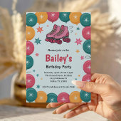 Retro Roller Skating Birthday Kaart