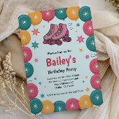 Retro Roller Skating Birthday Kaart