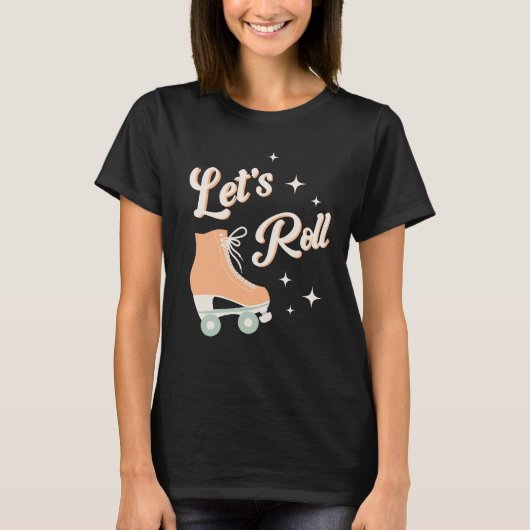 Retro Roller Skating Birthday Party T-shirt (Voorkant)