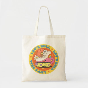 Retro Roller Skating Tote Bag