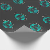 Retro Rollerblades Skater Sport Inline Skating Cadeaupapier (Hoek)