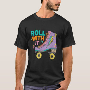 Retro Rollerskates 80's Derby Roller Skating for T T-shirt