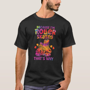 Retro Rollerskates 80's Derby Roller Skating voor T-shirt