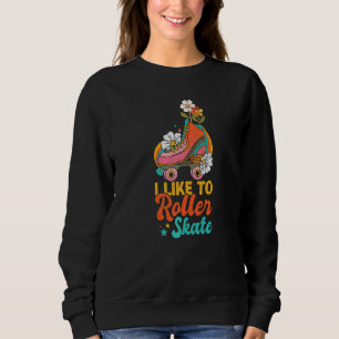 Retro Rollerskates 80's Derby Roller Skating voor Trui