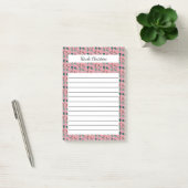 Retro Rollerskates Green Pink CUSTOM Notitieblok Post-it® Notes (Kantoor)